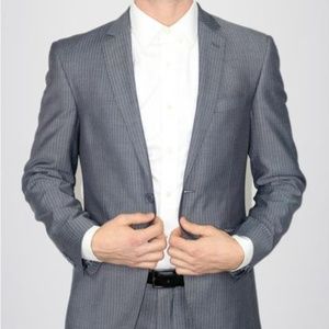 BERTOLINI GREY PINSTRIPED SUIT